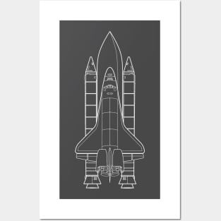 SPACE SHUTTLE MINIMAL Posters and Art